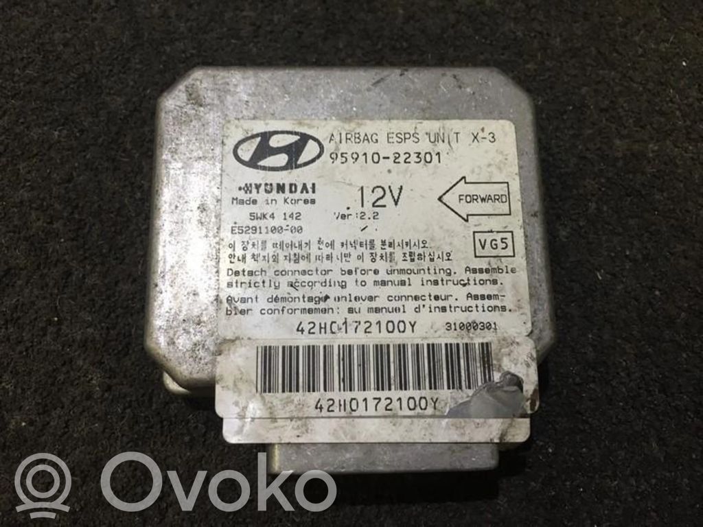 Hyundai Accent Unidad de control/módulo del Airbag 