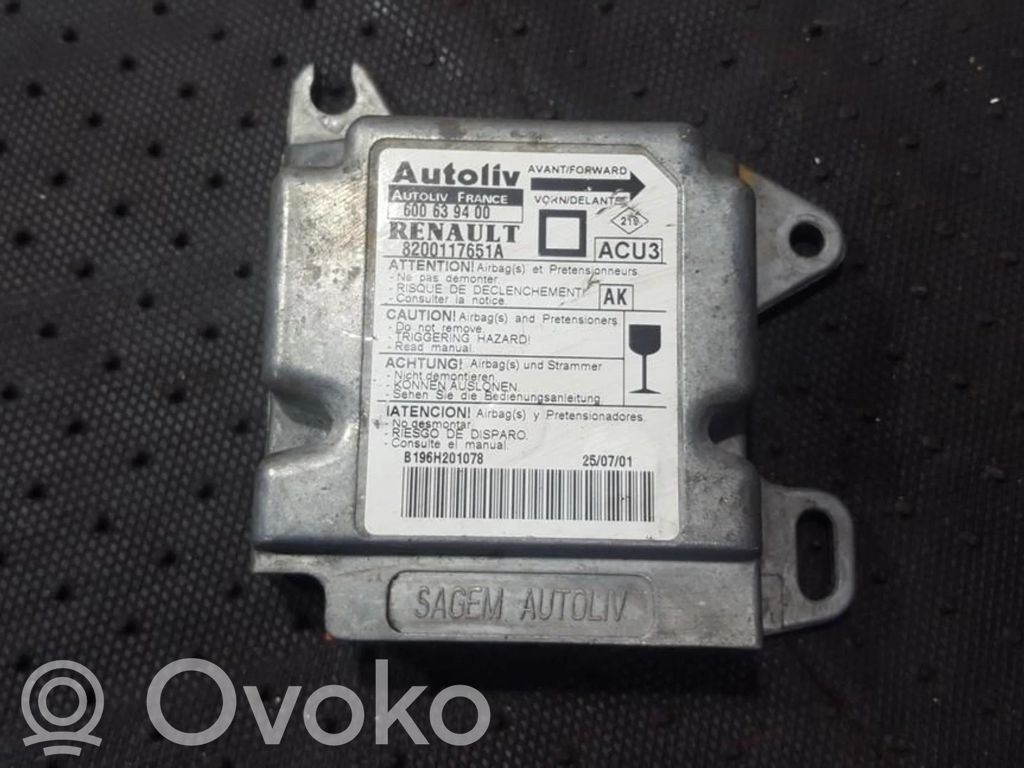 Renault Megane I Centralina/modulo airbag