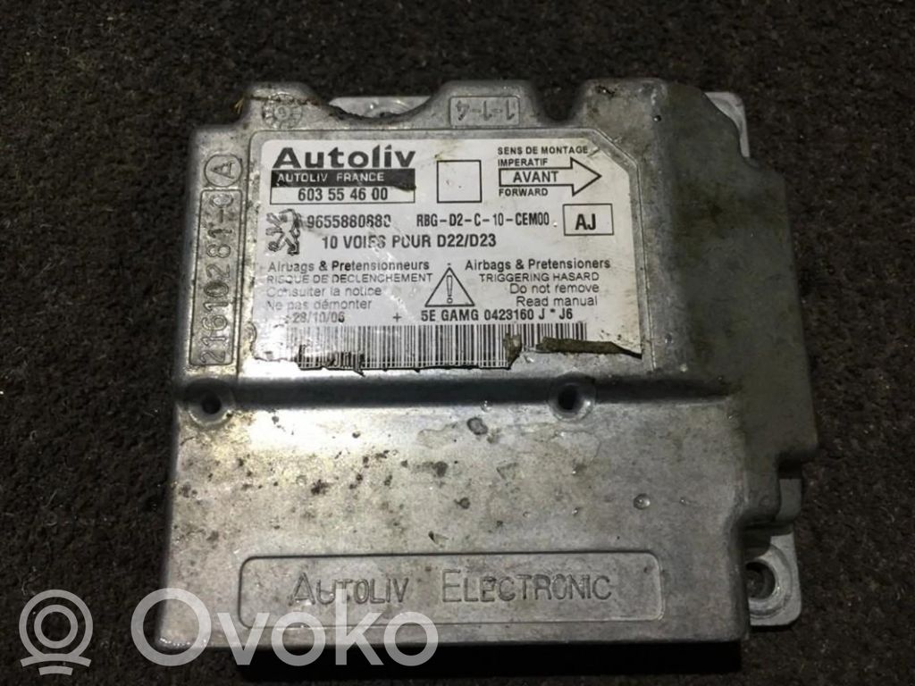 Peugeot 407 Unitate/modul de comandă airbaguri 