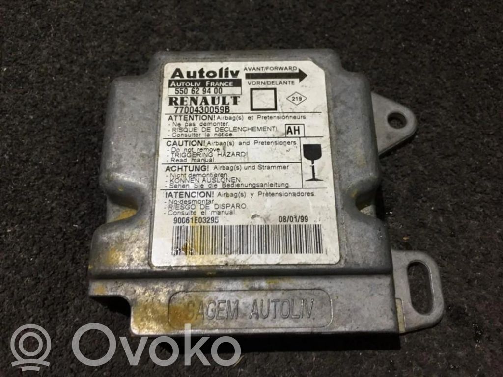 Centralina/modulo airbag   7700430059B,550629400,550629400,7700430059B