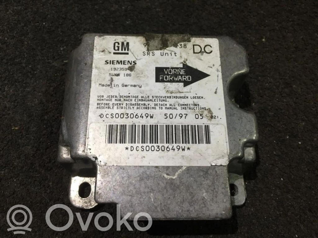 Opel Omega B1 Unidad de control/módulo del Airbag 