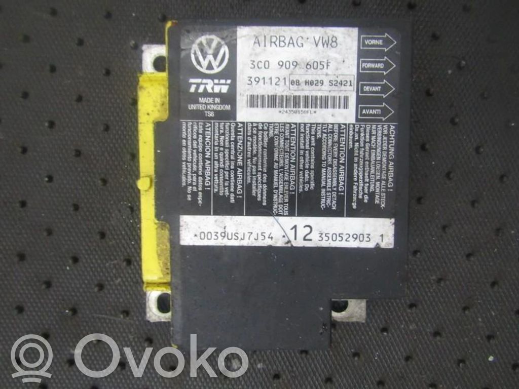 Volkswagen PASSAT B6 Unitate/modul de comandă airbaguri 