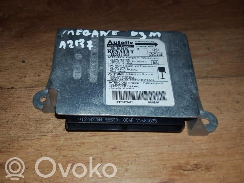Renault Megane II Unitate/modul de comandă airbaguri 