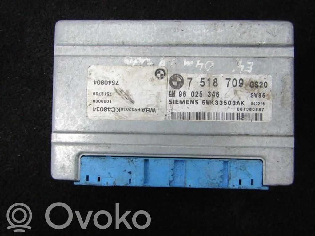 Module de contrôle de boîte de vitesses ECU   7518709,96025346,5WK33503AK,7518709,96025346