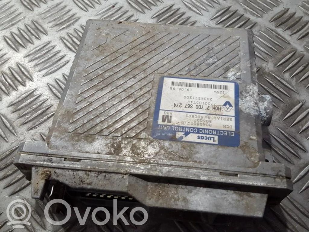 Engine control unit/module   7700867274,R0408000D80603F,7700867274,80603F,R0408000D