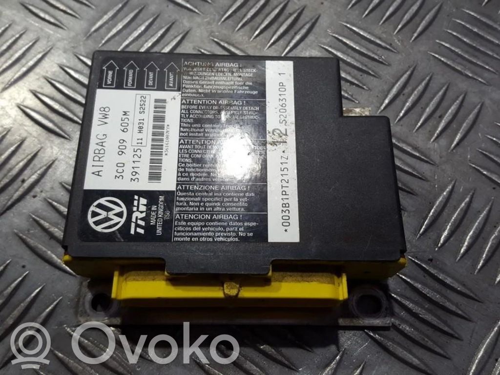 Volkswagen PASSAT B6 Centralina/modulo airbag 