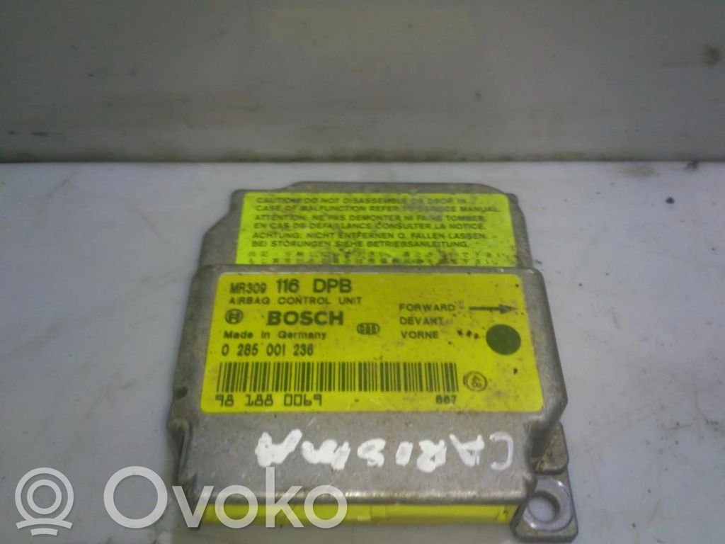 Centralina/modulo airbag   MR309116DPB,0285001236,0285001236,MR309116DPB