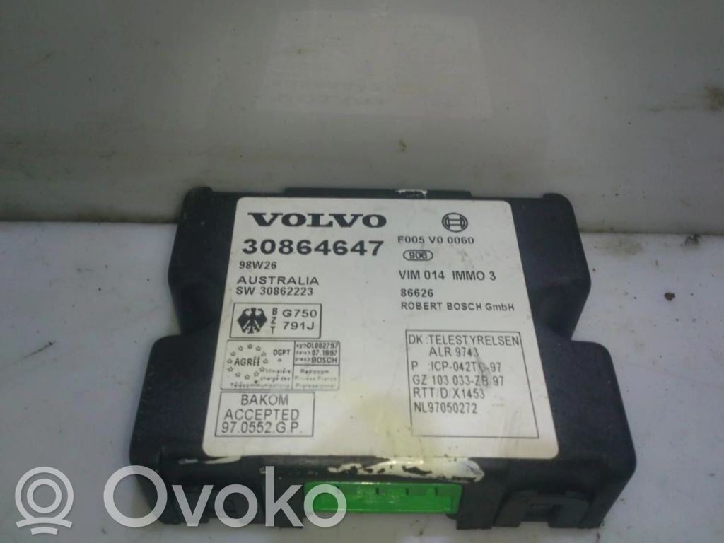 Volvo S40, V40 Centralina/modulo immobilizzatore 