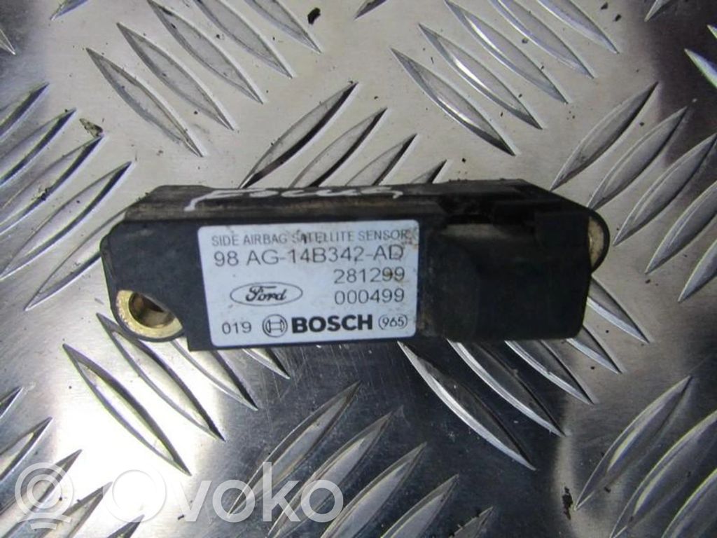 Sensor impacto/accidente para activar Airbag   98AG14B342AD,98AG14B342AD,281299000499,98AG14B342AD,98AG14B342AD