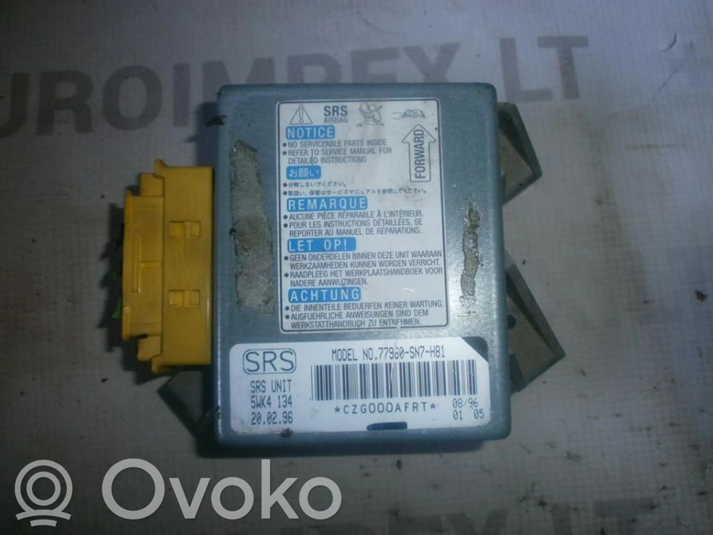 Unitate/modul de comandă airbaguri   77960SN7H81,5WK4134,5WK4134,77960SN7H81