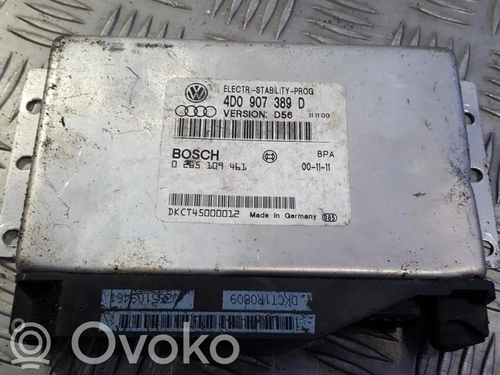 ESP (stability system) control unit   4D0907389D,0265109461,0265109461,4D0907389D