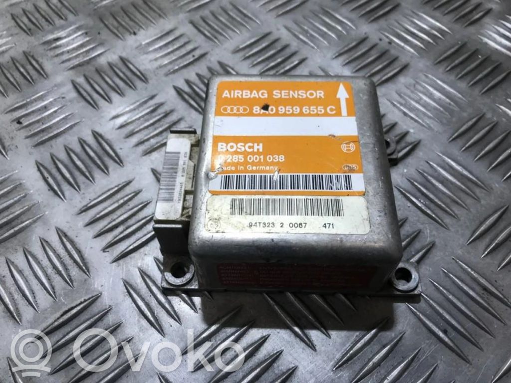 Unidad de control/módulo del Airbag   8A0959655C,0285001038,0285001038,8A0959655C