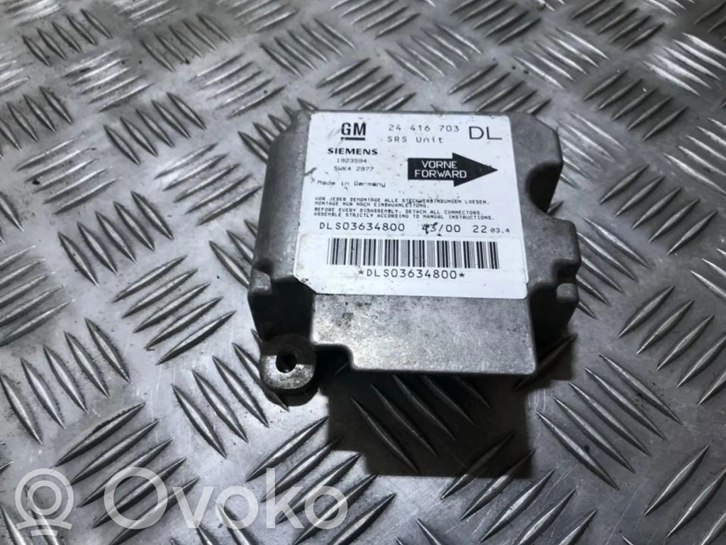 Opel Astra G Unitate/modul de comandă airbaguri 