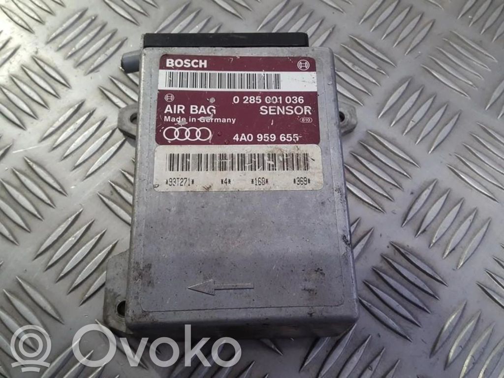 Unidad de control/módulo del Airbag   0285001036,4A0959655,0285001036,4A0959655