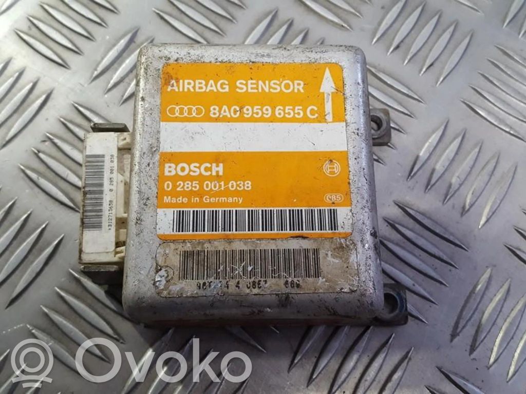 Centralina/modulo airbag   8A0959655C,0285001038,0285001038,8A0959655C