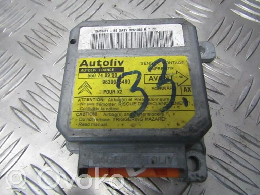 Unidad de control/módulo del Airbag   550740900,9639015480,550740900,9639015480