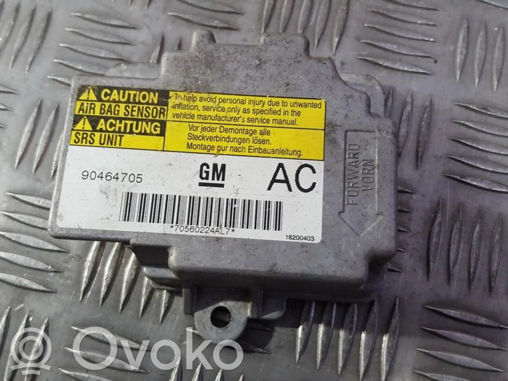 Sterownik / Moduł Airbag   90464705AC,GM90464705AC,16200403,90464705,90464705AC,GM90464705,GM90464705AC