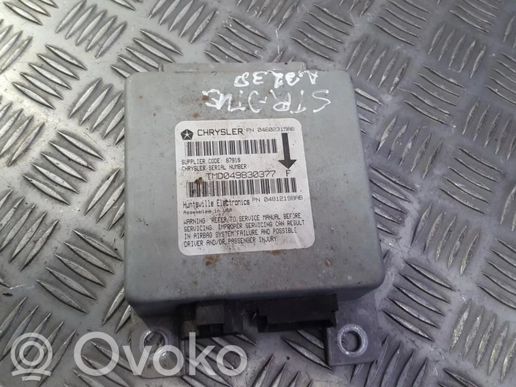 Chrysler Stratus Airbag control unit/module 