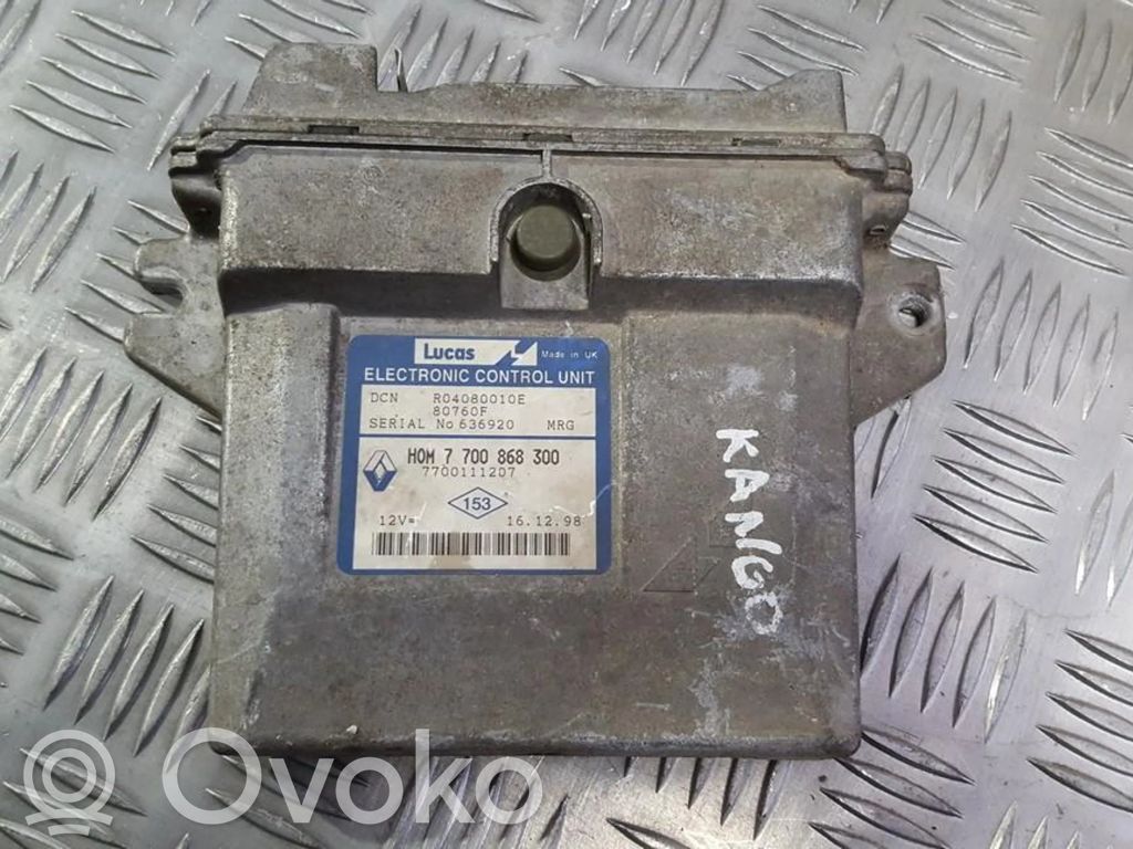 Engine control unit/module   H0M7700868300,HOM7700868300,7700111207,80760F,H0M7700868300,HOM7700868300,R04080010E