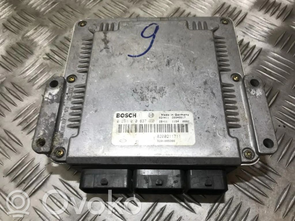 Engine control unit/module   0281010637,020411,020411,0281010637,11540882,28411,28SA5617,8200085386,8200211711