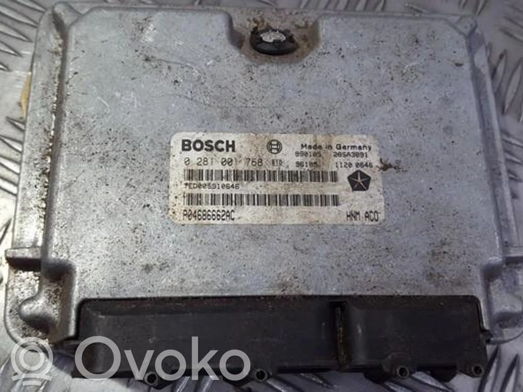 Engine control unit/module   0281001768,P04686662AC,0281001768,P04686662AC