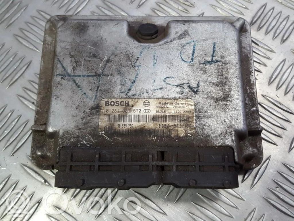 Opel Astra G Engine control unit/module 