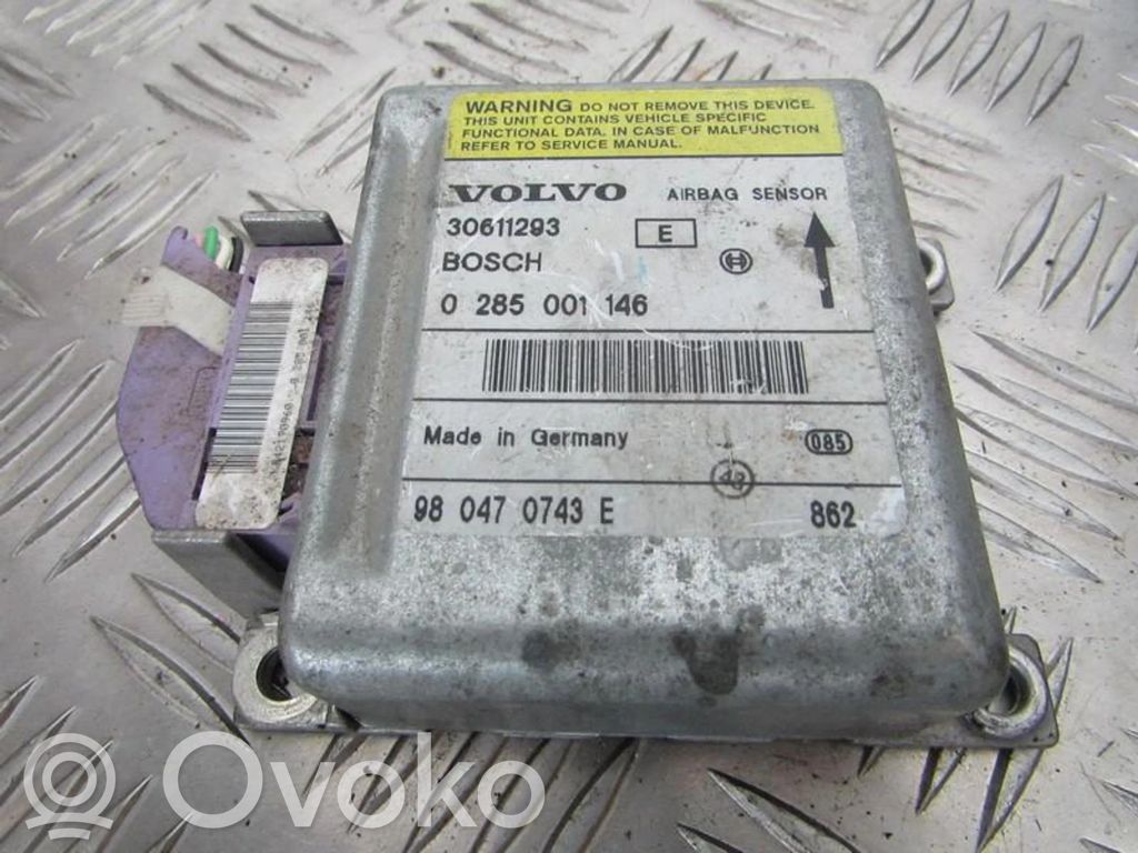 Volvo S40, V40 Centralina/modulo airbag 