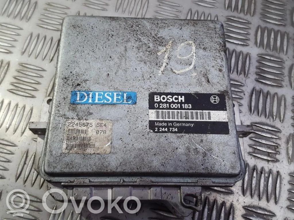 Sterownik / Moduł ECU   0281001183,2244734,0281001183,2244734