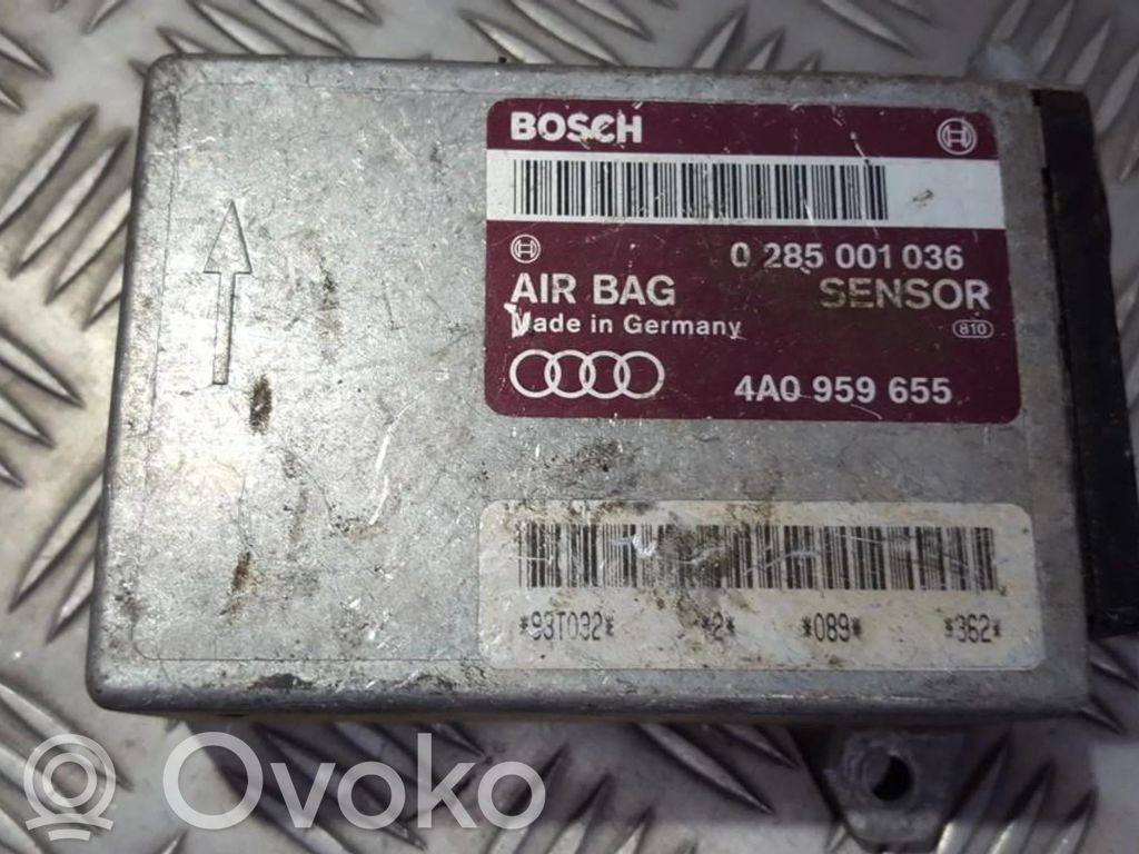 Unitate/modul de comandă airbaguri   0285001036,4A0959655,0285001036,4A0959655