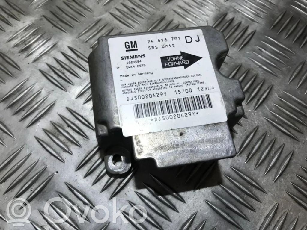 Opel Vectra B Unitate/modul de comandă airbaguri 