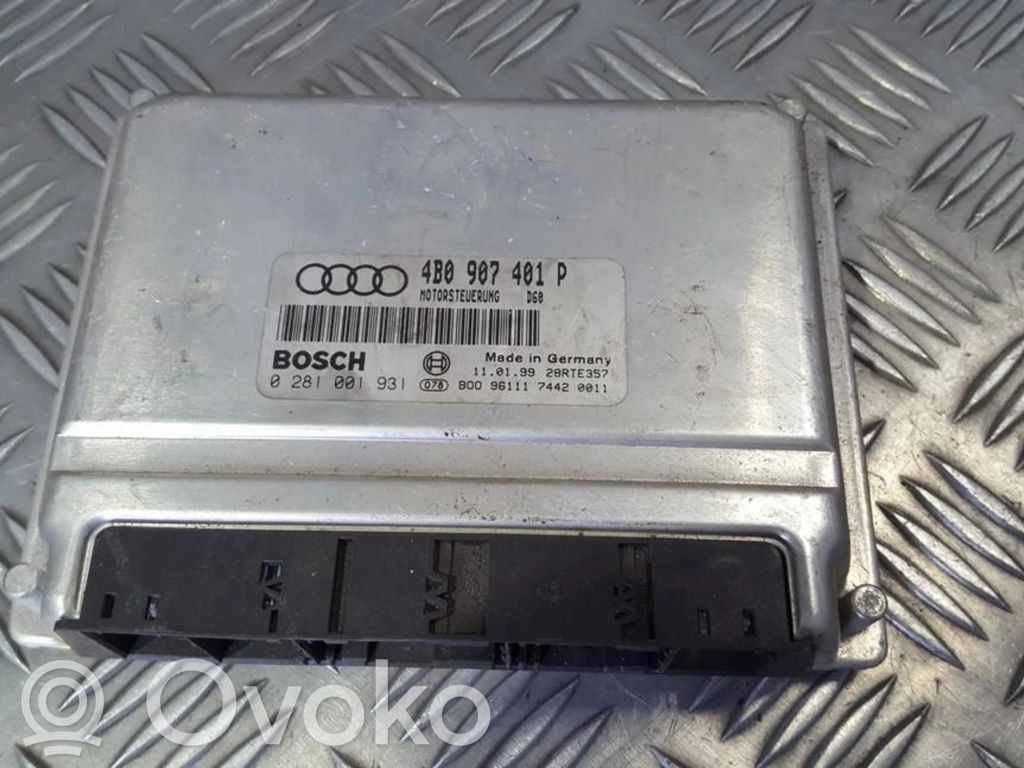 Audi A6 S6 C5 4B Centralina/modulo del motore 