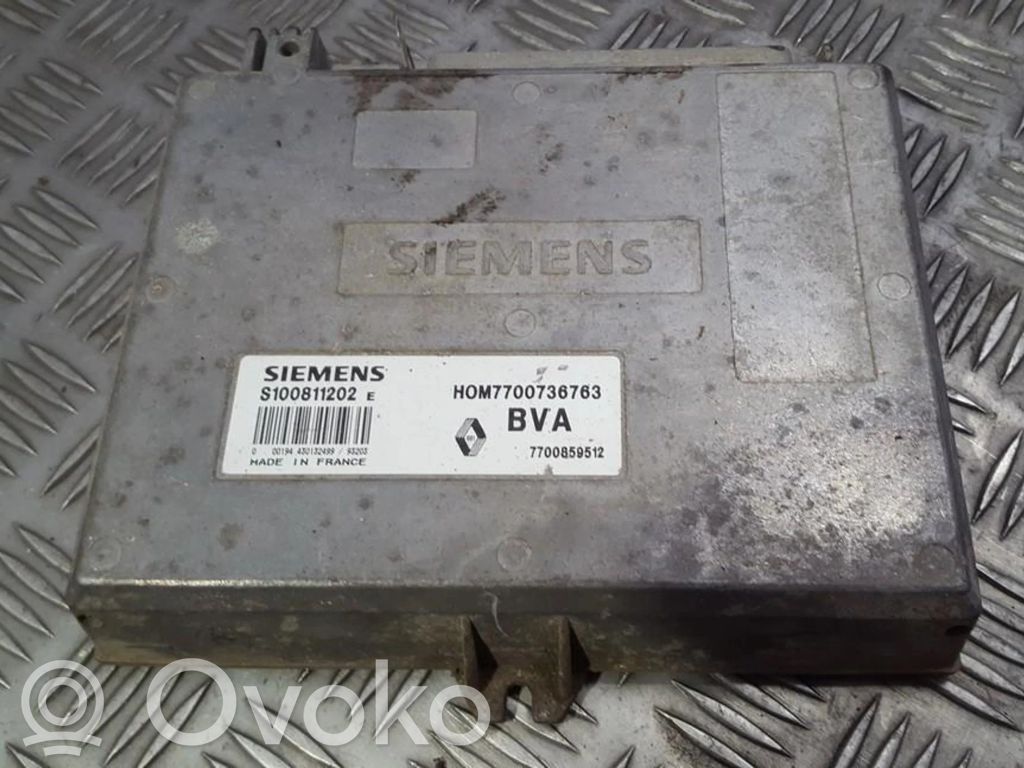 Engine control unit/module   S100811202E,H0M7700736763,7700859512,H0M7700736763,HOM7700736763,S100811202E