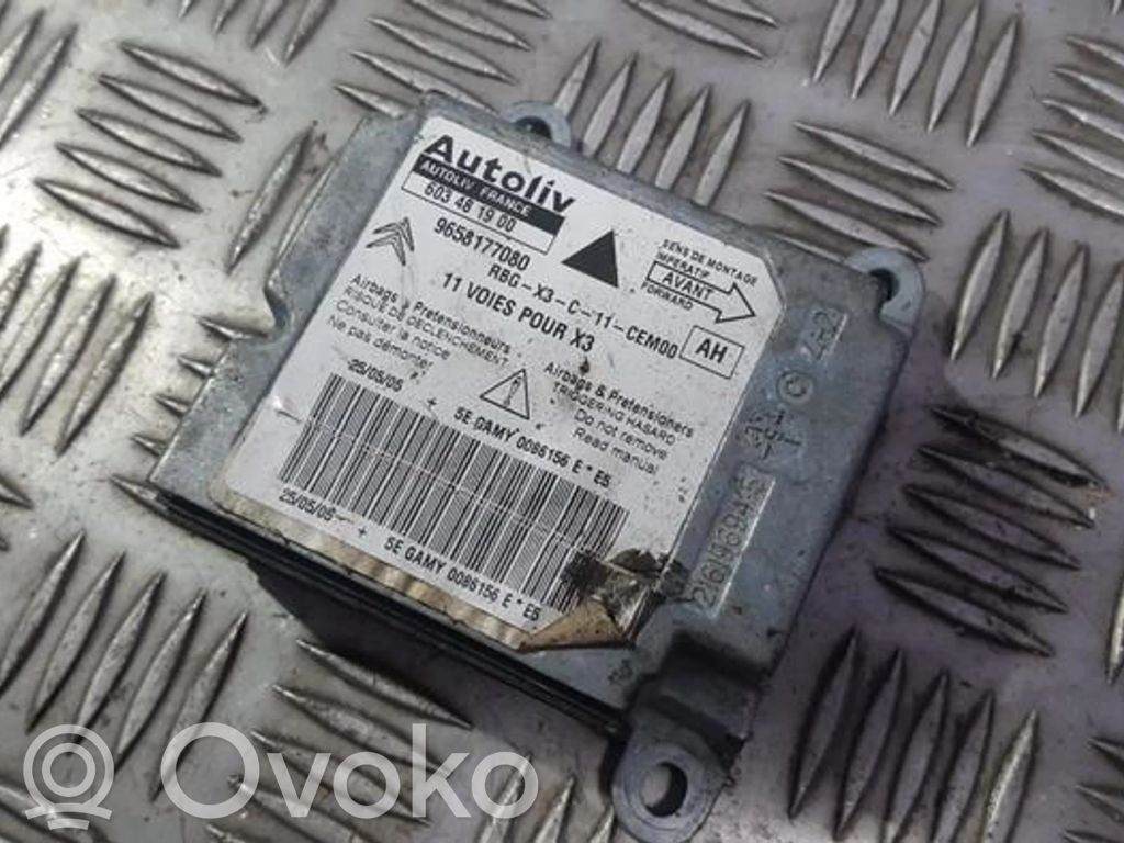 Unidad de control/módulo del Airbag   9658177080,603481900,603481900,9658177080