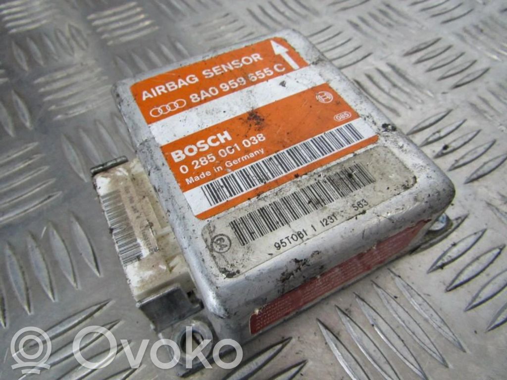 Module de contrôle airbag   8A0959655C,0285001038,0285001038,8A0959655C