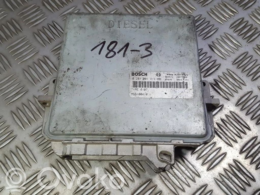 Engine control unit/module   0281001419,MSB100410,0281001419,MSB100410