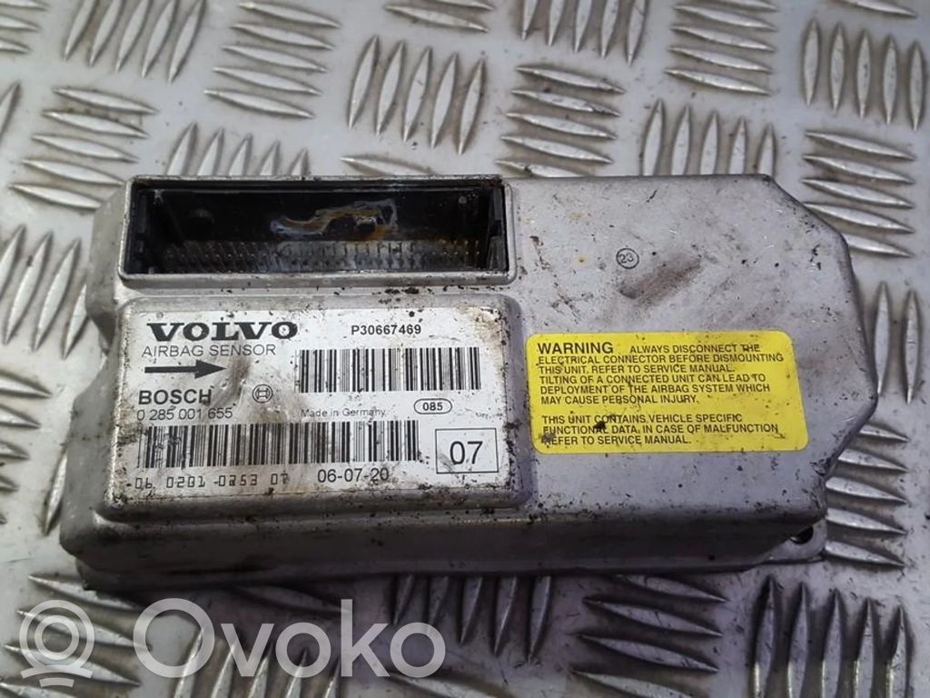 Centralina/modulo airbag   0285001655,P30667469,0285001655,P30667469
