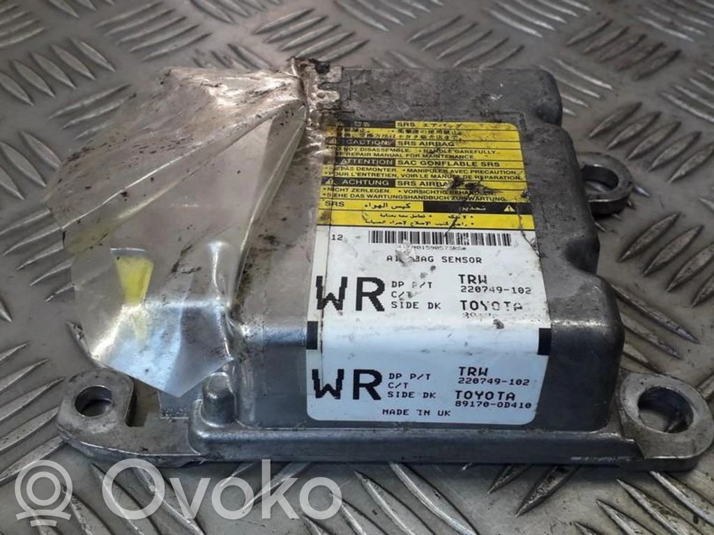 Toyota Yaris Turvatyynyn ohjainlaite/moduuli 