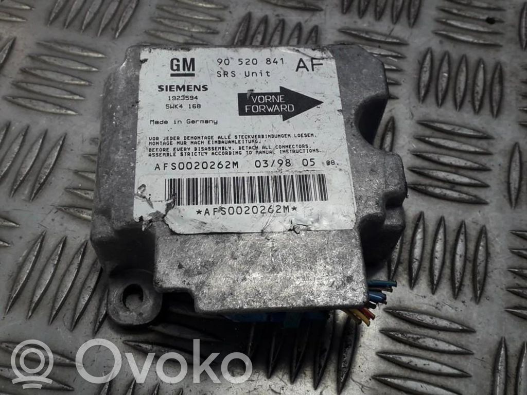 Opel Astra G Sterownik / Moduł Airbag 