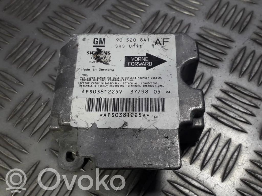 Opel Astra G Sterownik / Moduł Airbag 