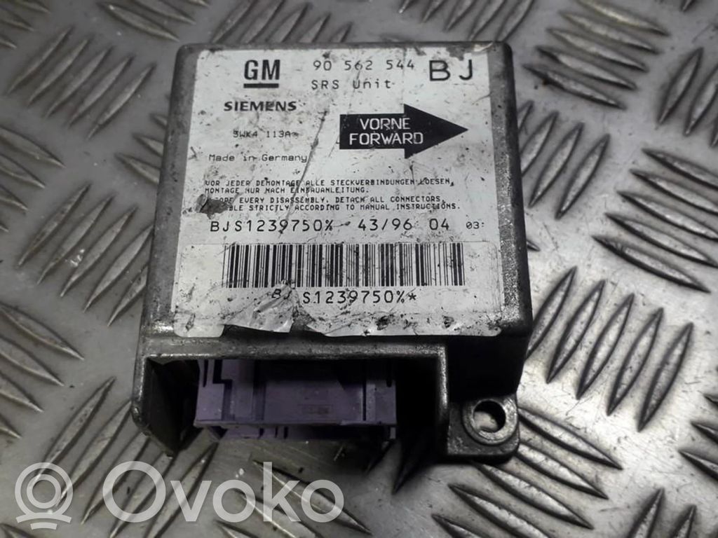 Sterownik / Moduł Airbag   90562544BJ,GM90562544,45WK4113A,90562544BJ,GM90562544,GM90562544BJ