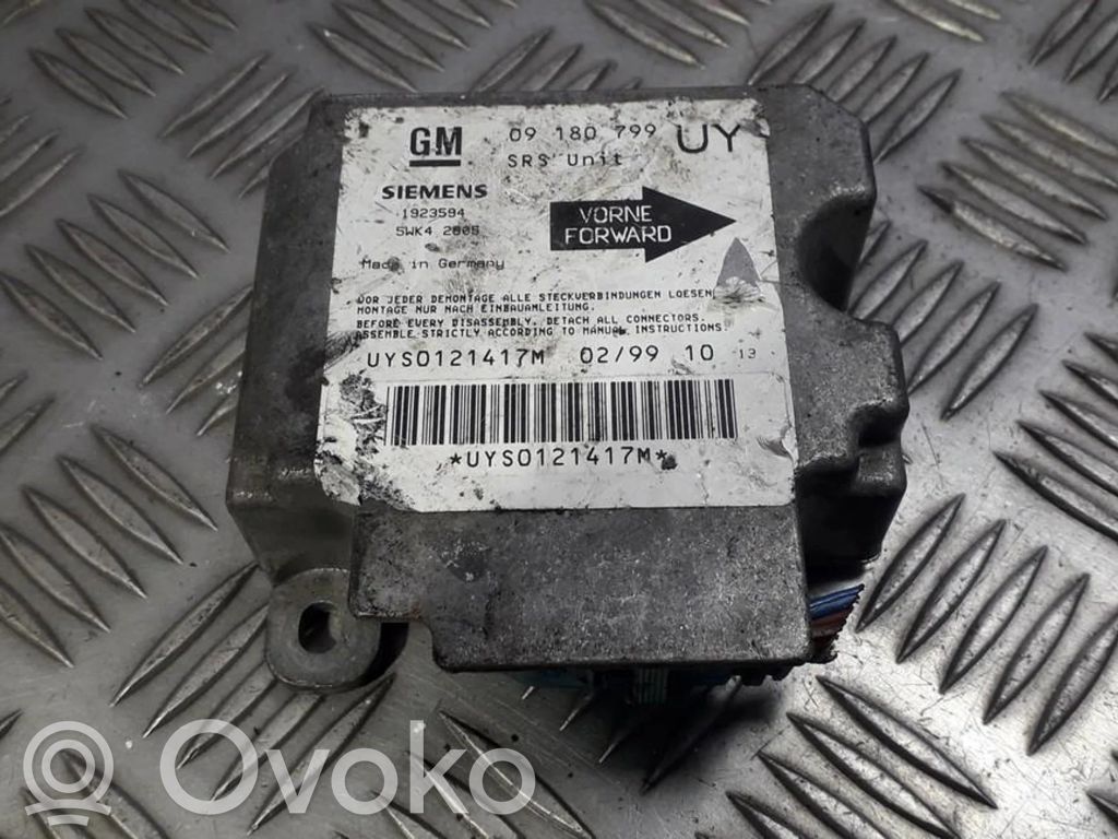 Opel Astra G Module de contrôle airbag 