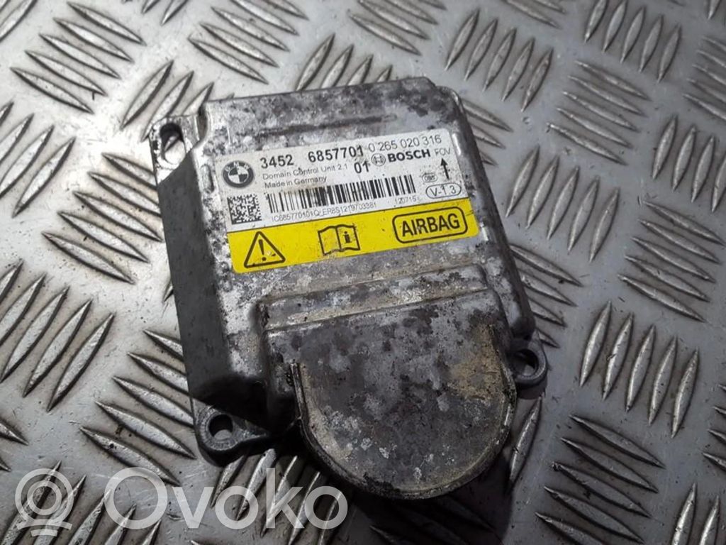 BMW 1 F20 F21 Unitate/modul de comandă airbaguri 