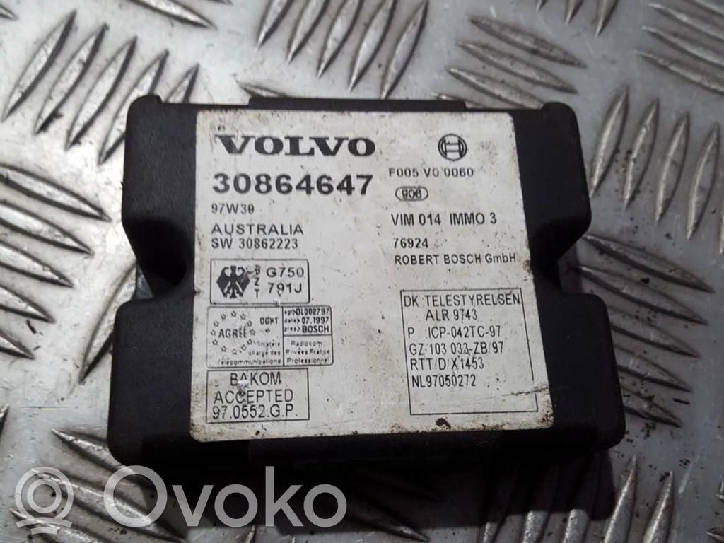 Volvo S40, V40 Centralina/modulo immobilizzatore 