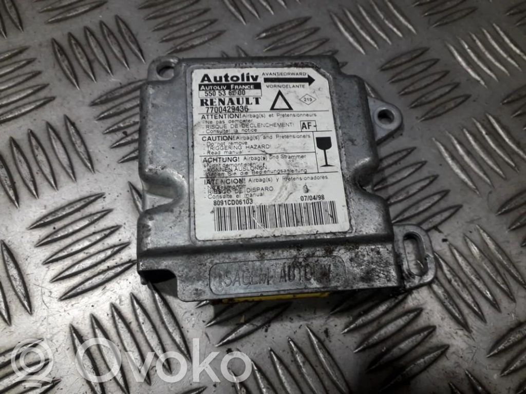 Renault Laguna I Centralina/modulo airbag 