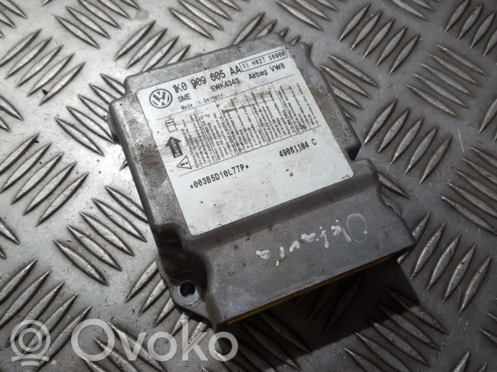 Centralina/modulo airbag   1K0909605AA,5WK43411,1K0909605AA,5WK43411