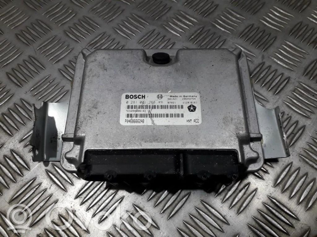 Engine control unit/module   0281001768,P04686662AB,0281001768,P04686662AB
