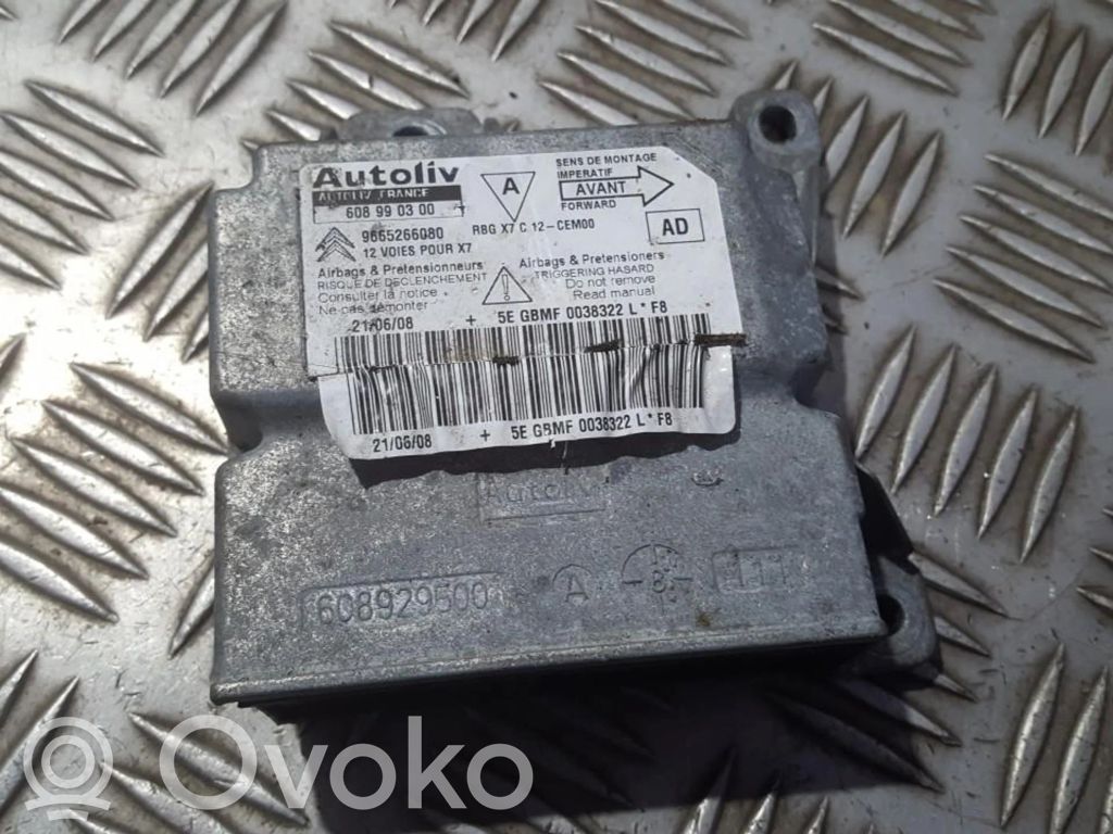 Centralina/modulo airbag   608990300,9665266080,608990300,9665266080