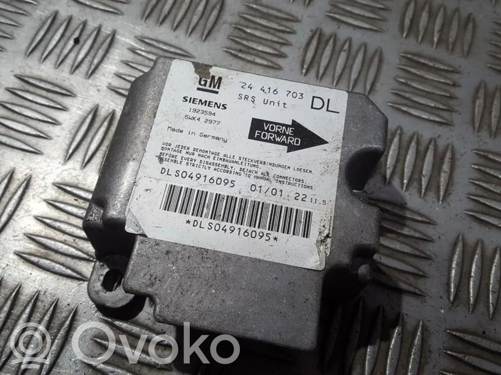 Opel Astra G Unitate/modul de comandă airbaguri 