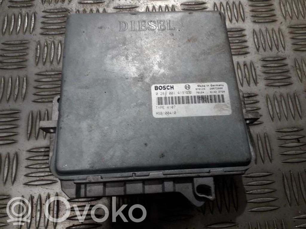 Unitate/modul de control motor   0281001419,MSB100410,0281001419,MSB100410