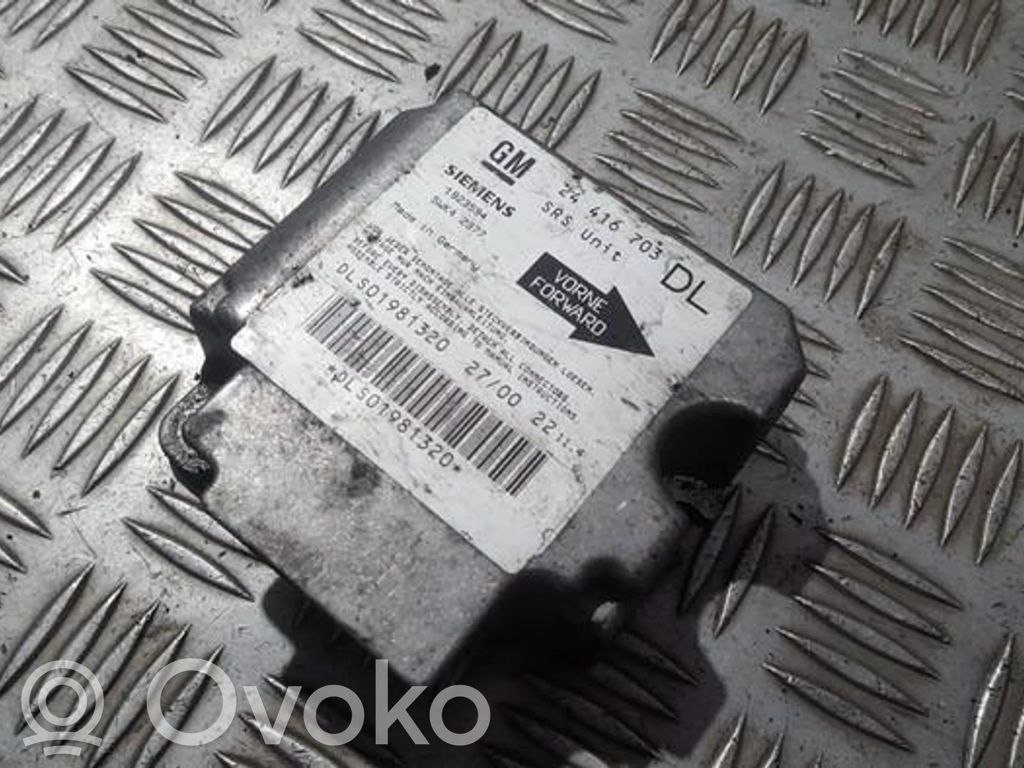 Opel Astra G Unitate/modul de comandă airbaguri 